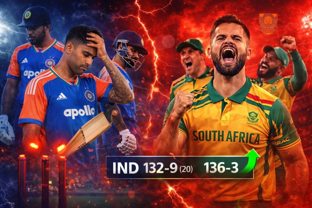 IND vs SA Result shows South Africa dominating India as Indian players struggle in middle overs collapse
