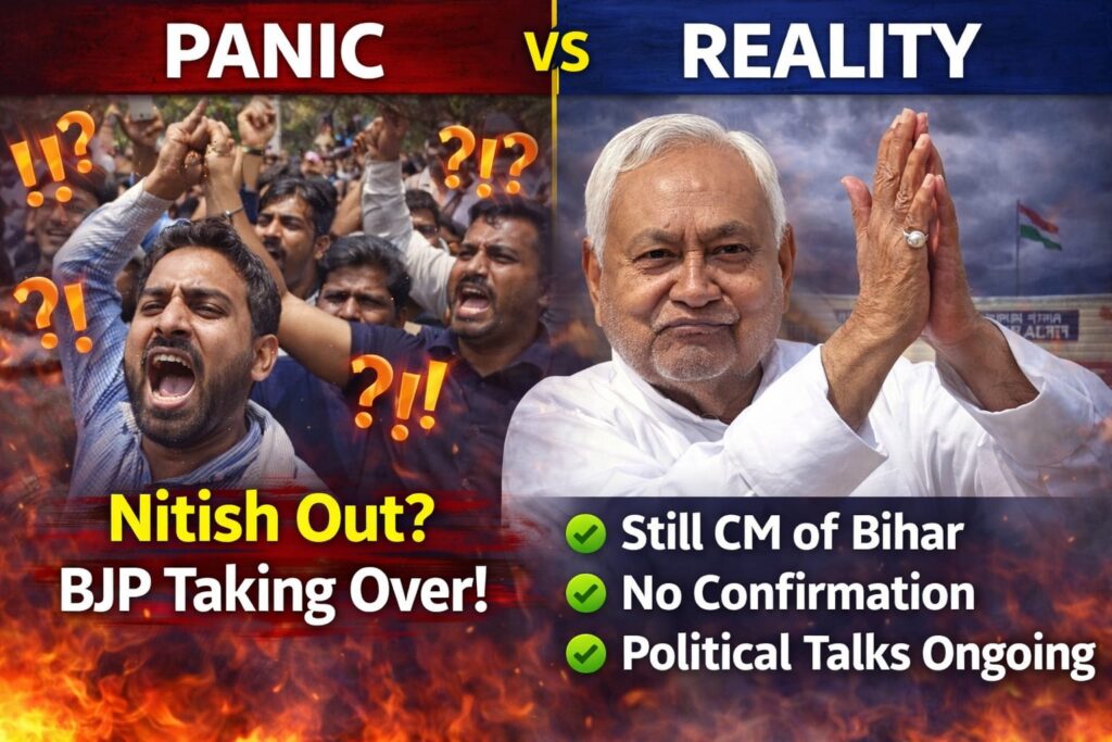 Nitish Kumar resignation panic vs reality Bihar CM exit truth political situation explained
