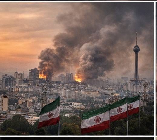 Tehran explosion after Khamenei Killed in Air Strike
