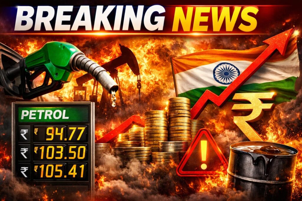 Petrol Price Today India breaking news fuel rates surge India 2026