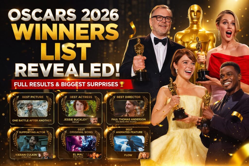 Oscars 2026 full winners list revealed best picture actress awards
