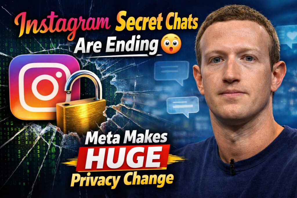 Instagram End to End Encrypted Messaging Shutdown: 5 Shocking Updates Meta Revealed instagram end to end encrypted messaging shutdown feature image showing Instagram secret chats ending and Meta privacy change