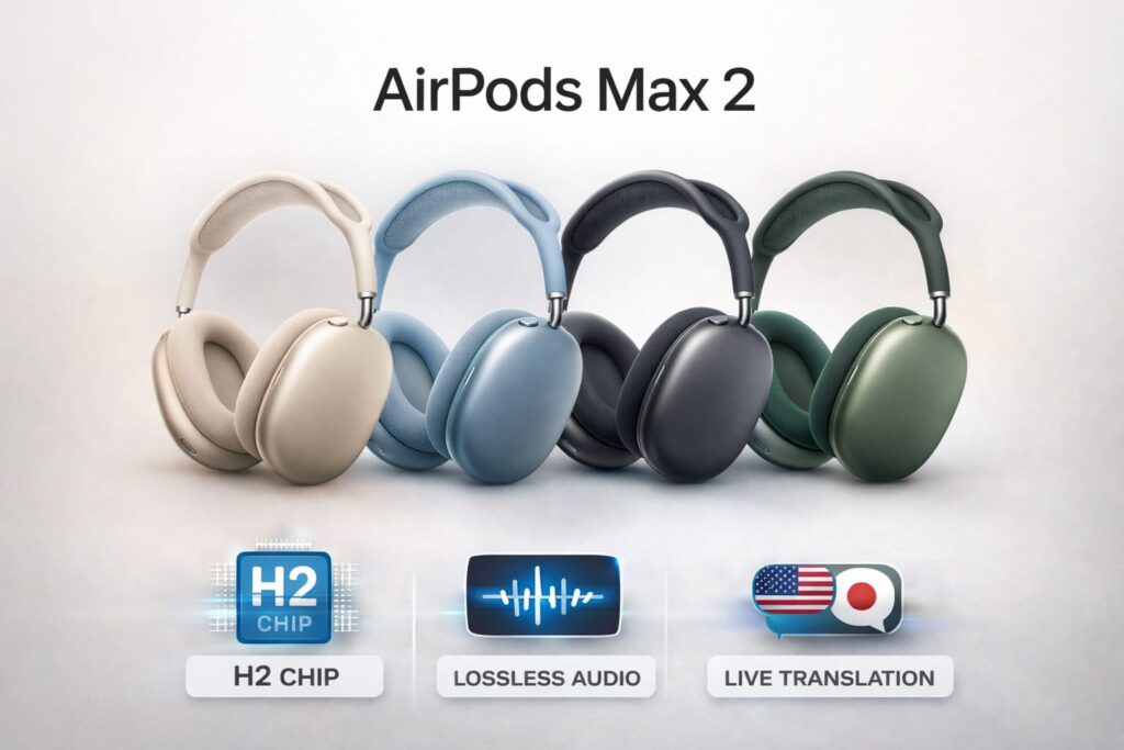 Apple AirPods Max 2 Launch: 5 Shocking Upgrades That Change Everything (Price, AI Features & More) AirPods Max 2 colors H2 chip features lossless audio live translation