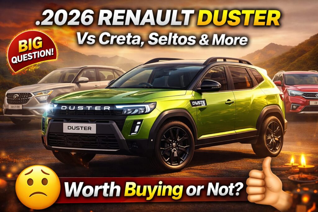 2026 Renault Duster booking details vs Creta Seltos comparison worth buying SUV India
