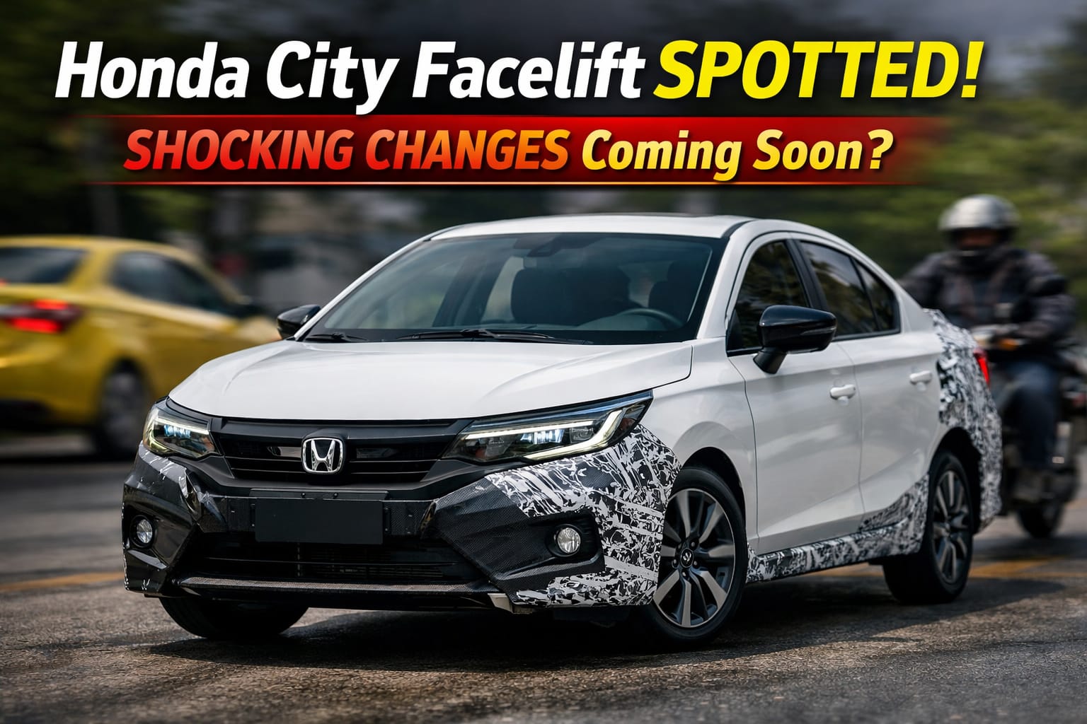 Home 👉 2027 Honda City Facelift Spotted! 5 Big Changes That Could Shock Sedan Buyers
