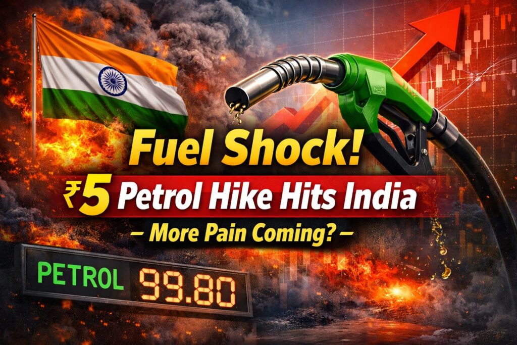 Petrol Price Hike India ₹5 increase fuel shock amid Middle East crisis 2026