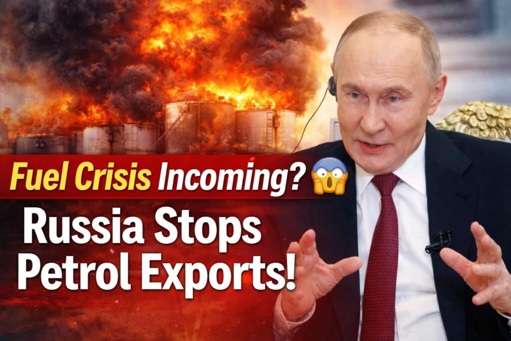 Russia gasoline export ban April 2026 fuel crisis incoming Russia stops petrol exports global impact