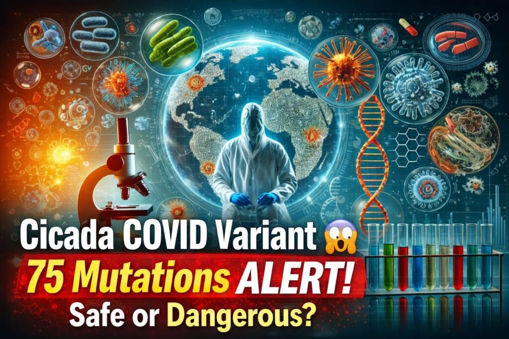 👉 BA.3.2 COVID variant 2026 Cicada virus 75 mutations global spread alert