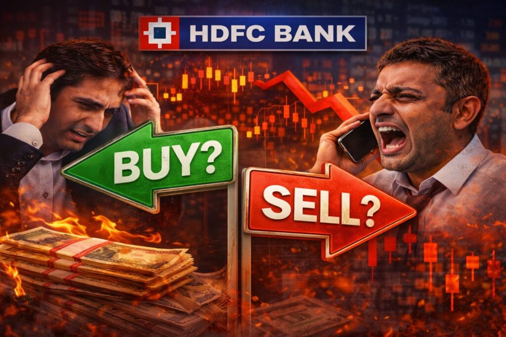 HDFC Bank share price today buy or sell decision after sharp stock market fall

