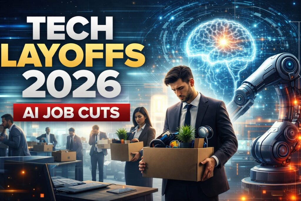 Tech Layoffs 2026 Continue : Shocking AI Job Cuts Replace Thousands of Workers Tech Layoffs 2026 as AI automation and big tech companies like Meta and Atlassian cut thousands of jobs