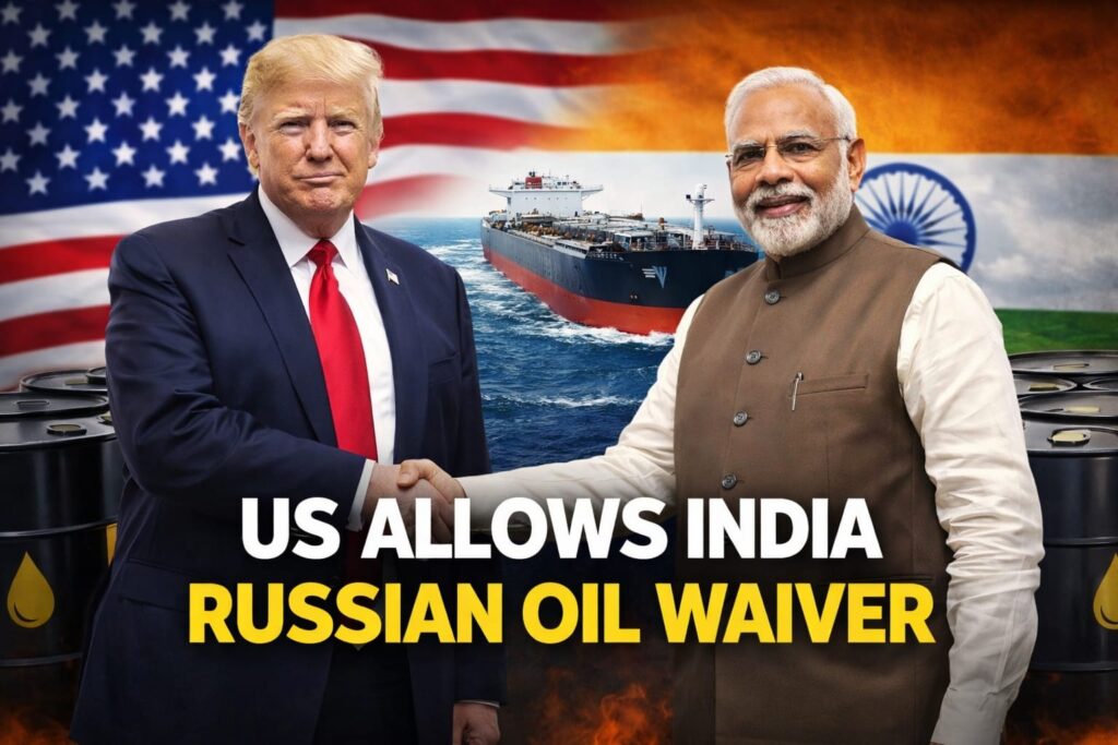 US allows India to buy Russian oil 30 day waiver as Modi and Trump discuss energy trade amid global oil tensions