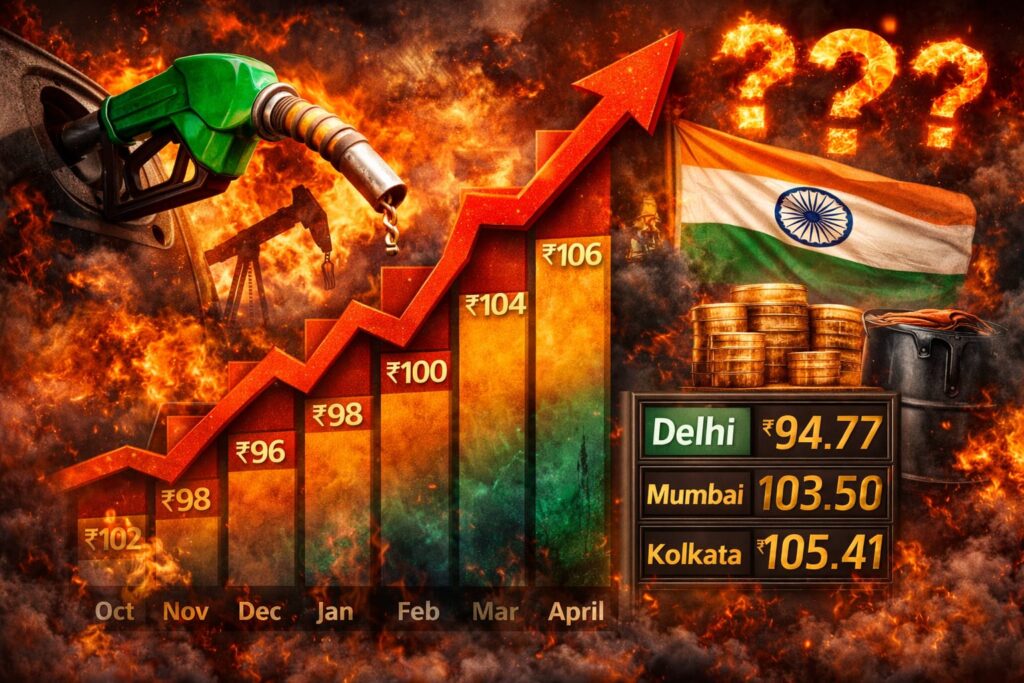 Petrol Price Today India trend chart showing fuel price increase and market analysis
