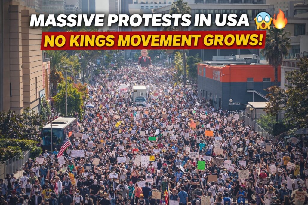 No Kings Protest USA 2026: SHOCKING 8 Million Join Massive Anti-Trump Rallies 😱 No Kings protest USA 2026 massive street protest crowd America rally