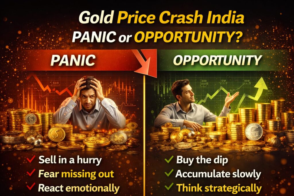 Gold Price CRASH π± βΉ13,000 Drop in 10 Days! Is This the BEST Time to Buy ? gold price crash India panic vs opportunity investment strategy gold dip buying vs selling
