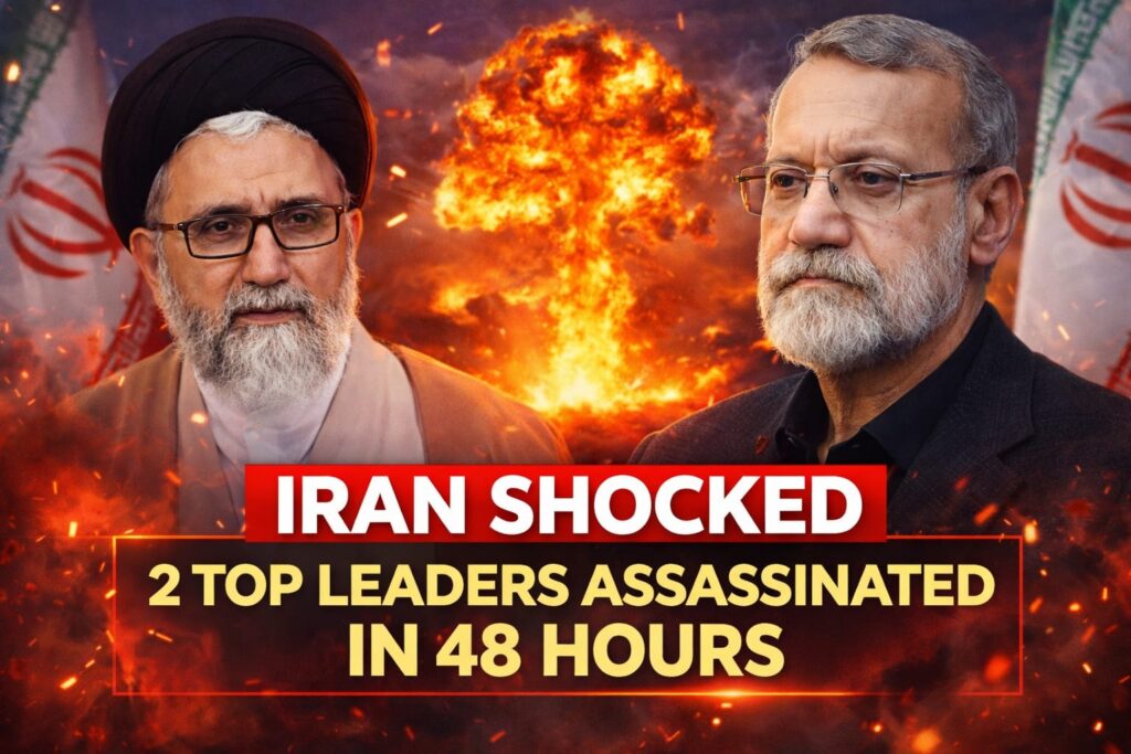 Iran Shocked: 2 Big Assassinations in 48 Hours? Ali Larijani & Intelligence Chief Killing Sparks Global Tension Iran assassinations aftermath showing leadership crisis and funeral visuals after two top leaders killed