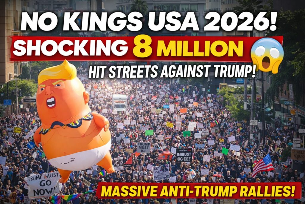 No Kings Protest USA 2026: SHOCKING 8 Million Join Massive Anti-Trump Rallies 😱 No Kings protest USA 2026 massive anti Trump rallies crowd America