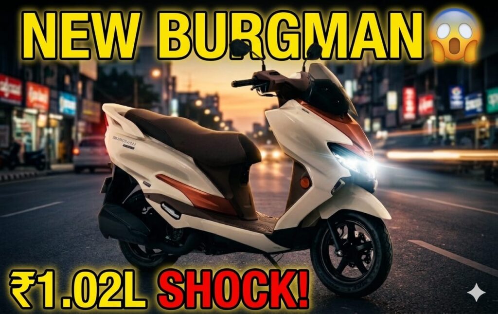 Suzuki Burgman Street 2026 launched in India with ₹1.02 lakh price and new features