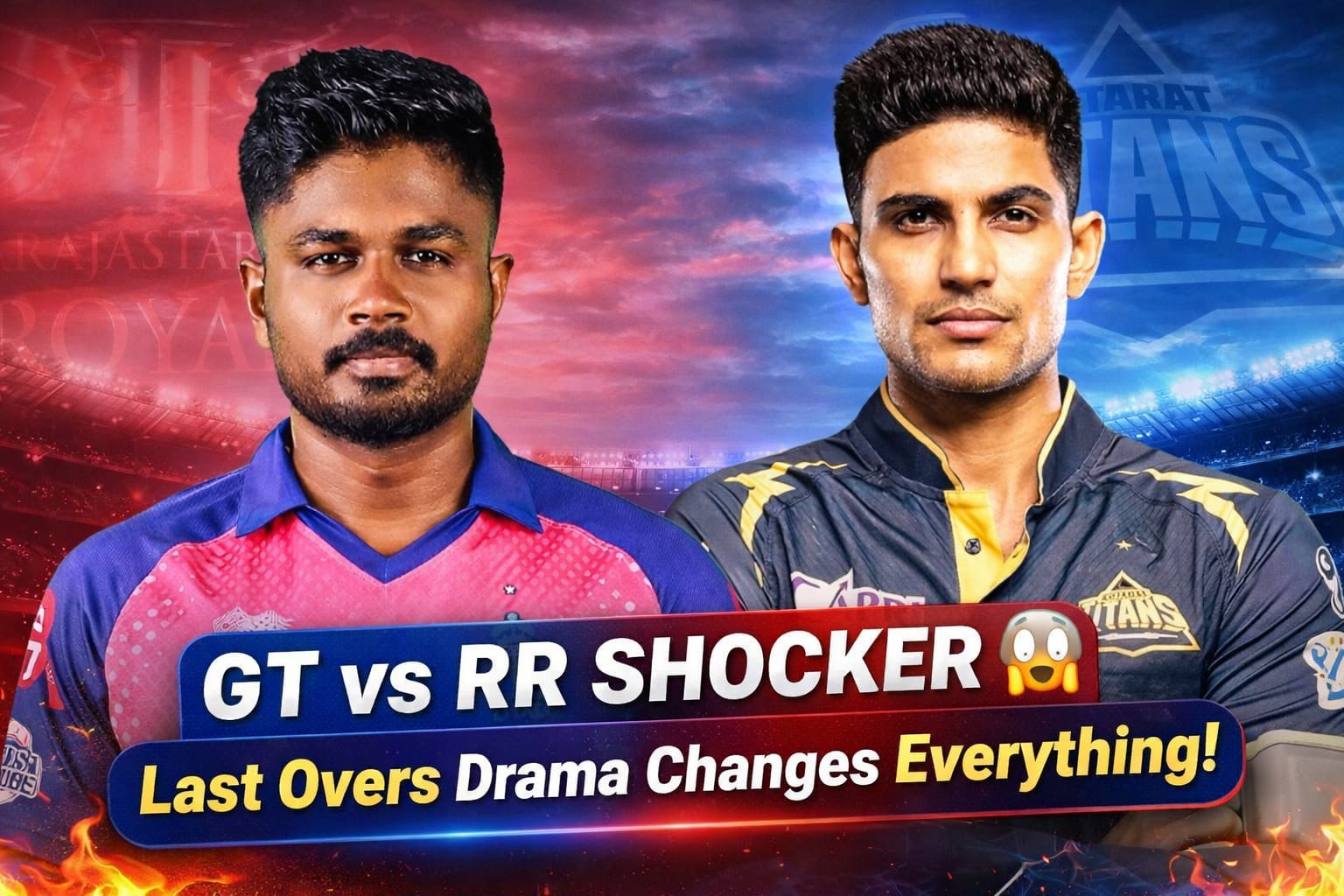 Home GT vs RR IPL 2026 SHOCKING Thriller 😱 Gill vs Jaiswal Clash Creates Massive Drama!