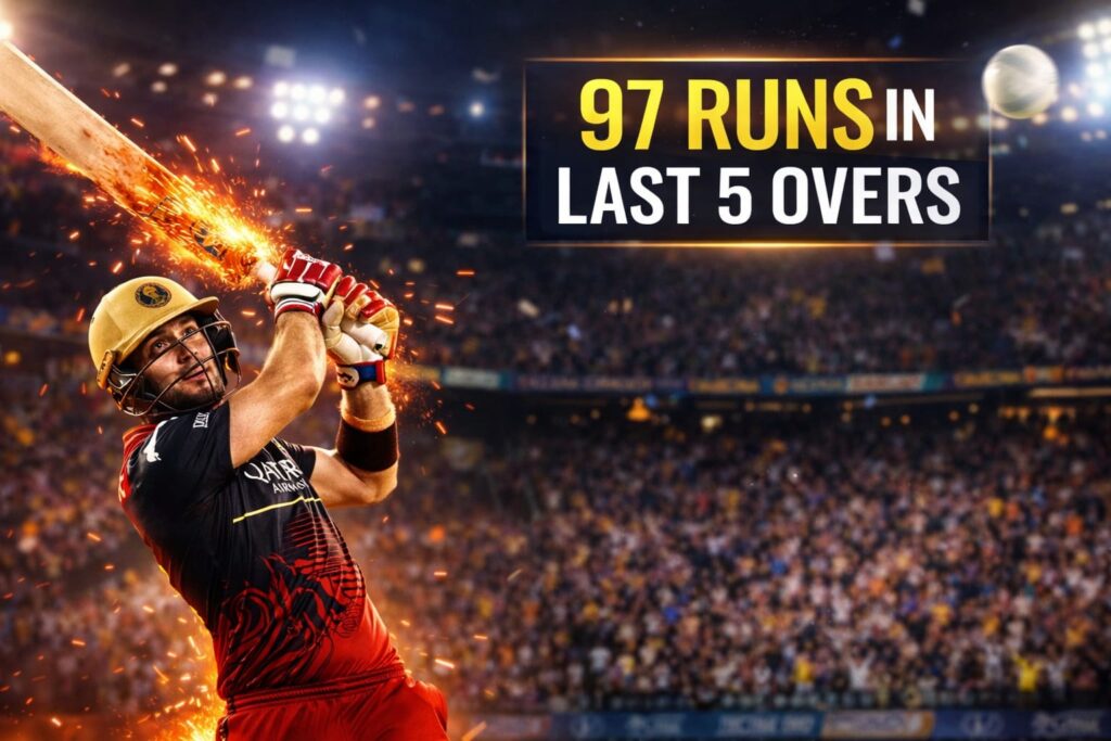 Tim David six RCB vs CSK IPL 2026 death overs batting explosion
