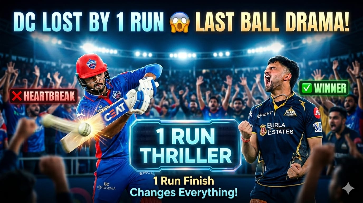 Home DC vs GT IPL 2026 : Last Overs Chaos, Captain’s Call & Game-Turning Moments I Didn’t Expect!