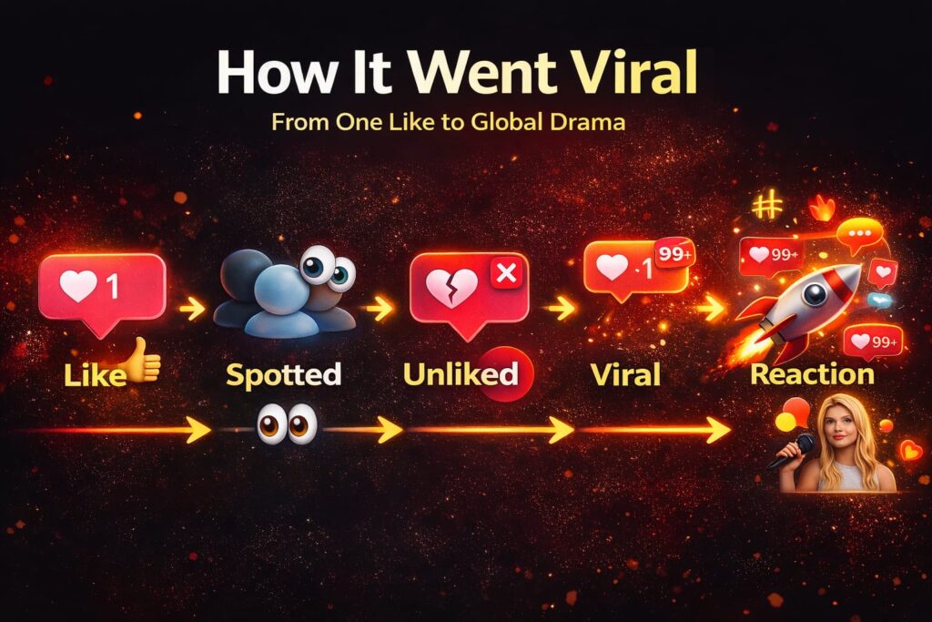 Virat Kohli Instagram like controversy viral timeline infographic