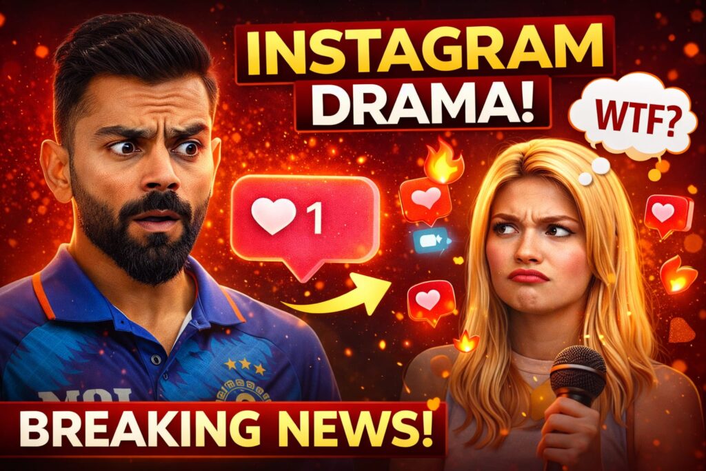 Virat Kohli Instagram like controversy viral reaction image